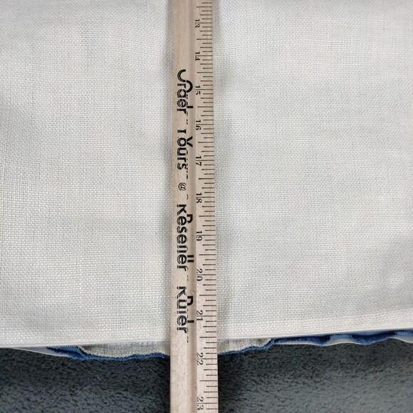 Ryan Studio Square Pillow Covers Southwestern Aztec Ikat Linen 22X22 Blue 2pc - Picture 7 of 9